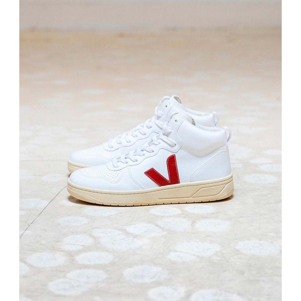 Veja V-15 CWL Vysoke Damske White/Red | SK 371YXF